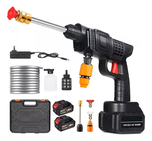 Hidrolavadora Portátil 48V con 2 Baterías | Alta Presión 464 PSI