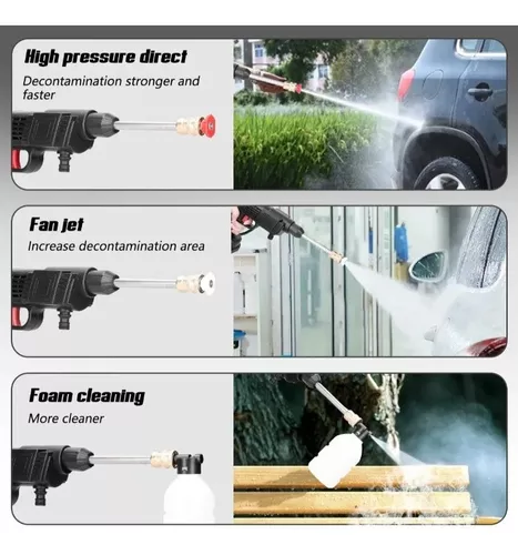 Hidrolavadora Portátil 48V con 2 Baterías | Alta Presión 464 PSI