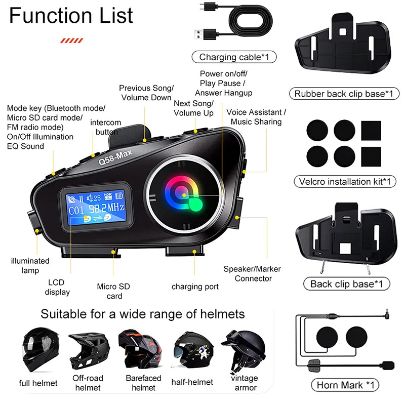 Intercomunicador Q-58 Max